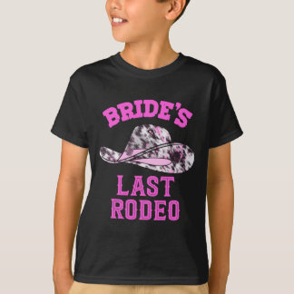 Mens bride's last rodeo cowgirl hat bachelorette T-Shirt