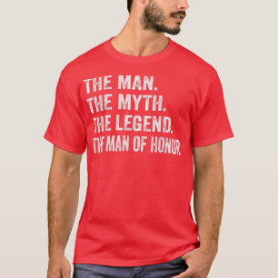 Mens Brides Man of Honour Wedding Bridal Party Bri T-Shirt