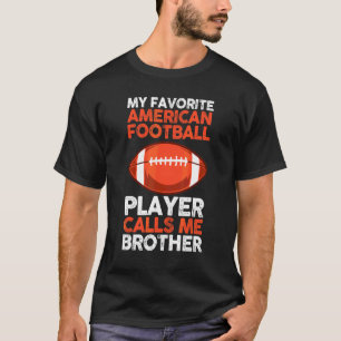 Mens Brother American Football Player T-Shirt
