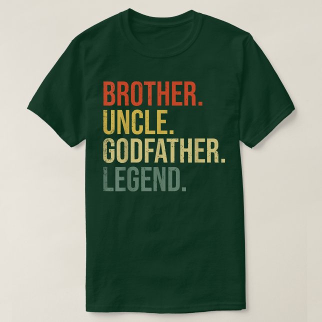 Mens Brother Uncle Godfather Legend Fun Best Funny T-Shirt (Design Front)