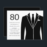 Mens Budget 80th Birthday Party Invitations<br><div class="desc">Mens Budget 80th Birthday Party Invitations

A cheaper alternative than a standard invitation.</div>