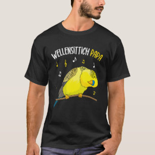 Mens Budgie Dad Parakeet Father Bird Owner T-Shirt