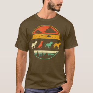 Mens Bully or pitbull dog owner Retro graphic arts T-Shirt