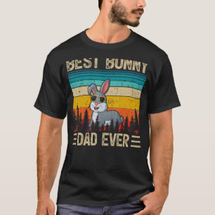 Mens Bunny Vintage Best Bunny Dad Ever Father's D T-Shirt