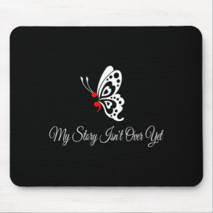 Mens Butterfly Semicolon Shirt May Mental Health Mouse Pad