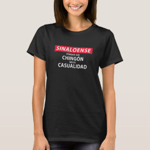 Mens Camisa Graciosa De Hombre Sinaloa Mexico Para T-Shirt