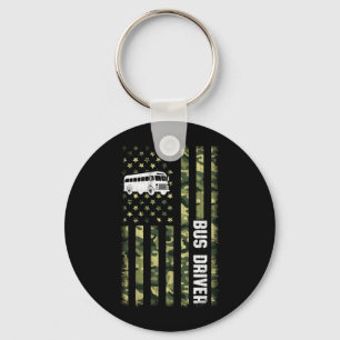 Mens Camo Aamerican Flag Camouflage Patriotic Key Ring