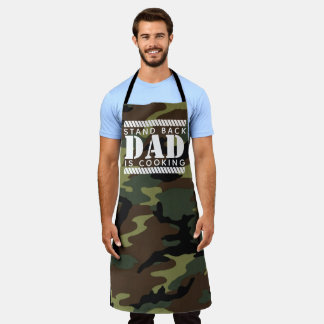 Men's Camo Aprons, Custom Dad's Cooking Apron