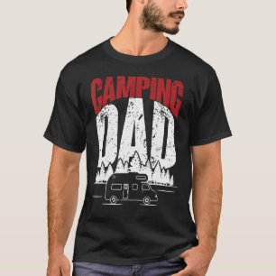 Mens Camping Dad Camper Caravan Camping 2 T-Shirt