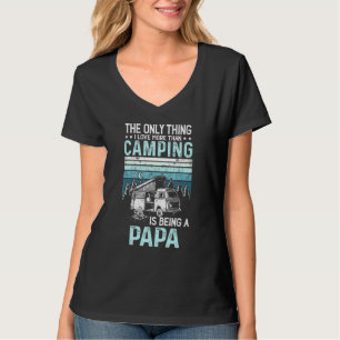 Mens Camping Dad Papaw Retro Vintage Outdoor Grand T-Shirt