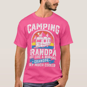 Mens Camping Grandpa Funny Camper RV Retro Papa Ou T-Shirt