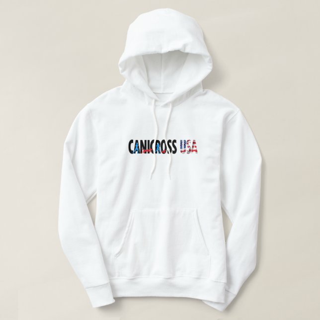Men's Canicross USA Pullover Hoodie (Design Front)