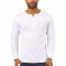 Men's Canvas Henley Long Sleeve Shirt