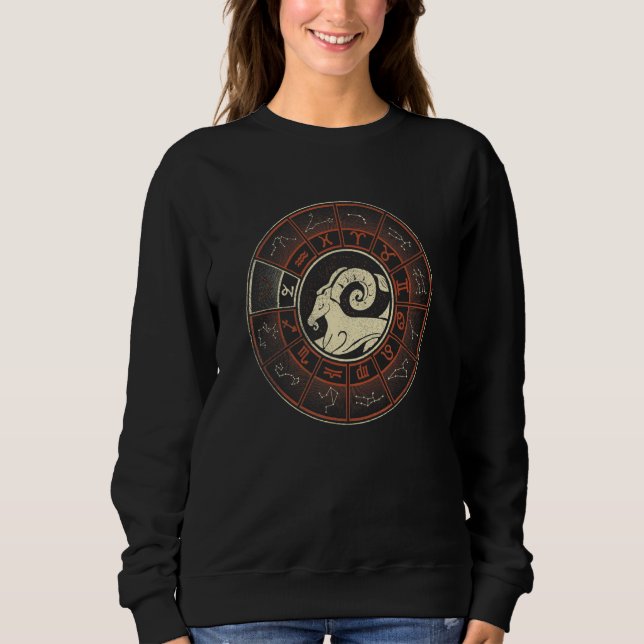 Mens Capricorn Zodiac Sweatshirt (Front)