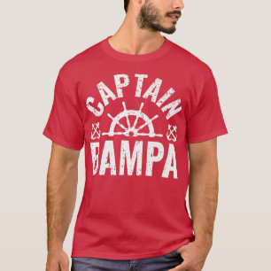 Mens Captain Bampa Boat Owner Lake Boating Father' T-Shirt