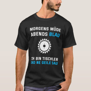 Mens Carpenters  Morning Tired Evenings Blue   Say T-Shirt
