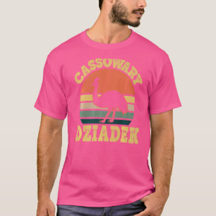 Mens Cassowary Dziadek Cute Cassowary Party Polish T-Shirt