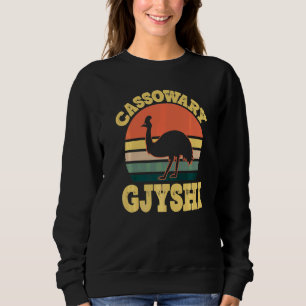 Mens Cassowary Gjyshi Cute Cassowary Party Albania Sweatshirt