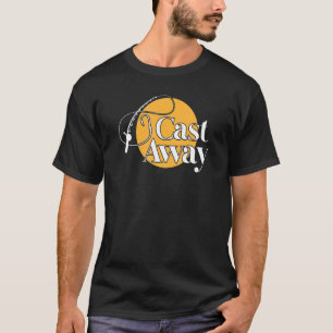 Mens Cast Away Fishing Fisherman T-Shirt