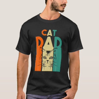 Mens Cat Dad Animal T-Shirt