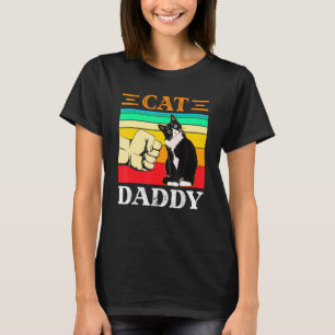 Mens Cat Daddy Vintage Cat Daddy Father's Day 2 T-Shirt