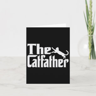 Mens Cat Father Kitty Dad Fathers Day Meow Feline Card