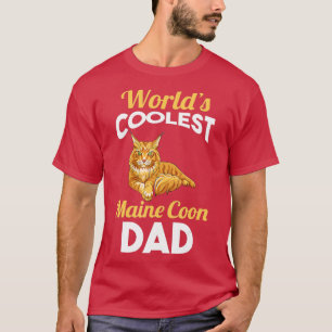 Mens Cat Father Maine Coon Dad T-Shirt