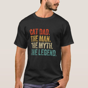 Mens Cat Father s Day Vintage Ever CAT Daddy Ret T-Shirt