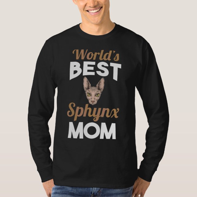 Mens Cat Father Sphynx Dad T-Shirt (Front)