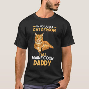 Mens Cat Owner Maine Coon Daddy T-Shirt