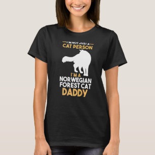 Mens Cat Owner Norwegian Forest Daddy T-Shirt