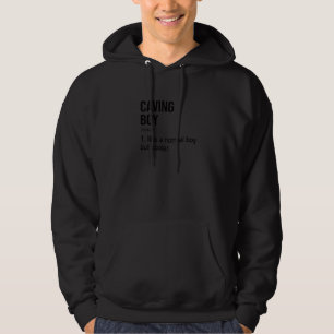 Mens Caving Boy Graphic Spelunking Spelology Potho Hoodie