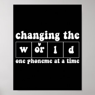 Mens changing the world one phoneme at a time poster