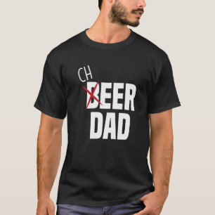 Mens Cheer Dad Cheerleading Dad Beer  Cheerleader  T-Shirt