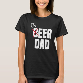 Mens Cheer Dad Cheerleading Dad Beer Cheerleader T-Shirt