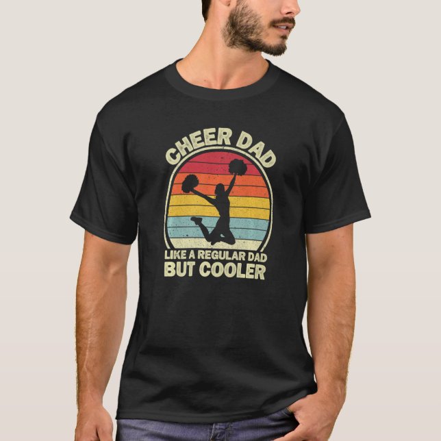 Mens Cheer Dad For Men  Cheerleading Cheerleader D T-Shirt (Front)