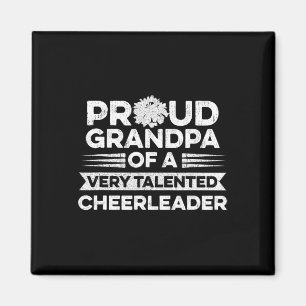Mens Cheer Grandpa Quote For Your Cheerleading Gra Magnet