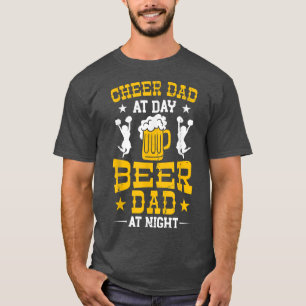 Mens Cheerleading Papa Cheer Dad At Day Beer Dad A T-Shirt