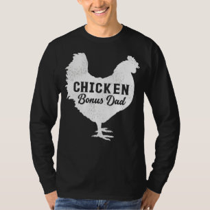 Mens Chicken Bird Best Chicken Bonus Dad Father' T-Shirt