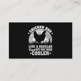 Mens Chicken Dad Like A Regular Dad Funny Chicken  Business Card