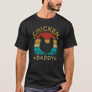Mens Chicken Dad Vintage Best Chicken Daddy Fathe T-Shirt