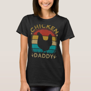 Mens Chicken Dad Vintage Best Chicken Daddy Fathe T-Shirt
