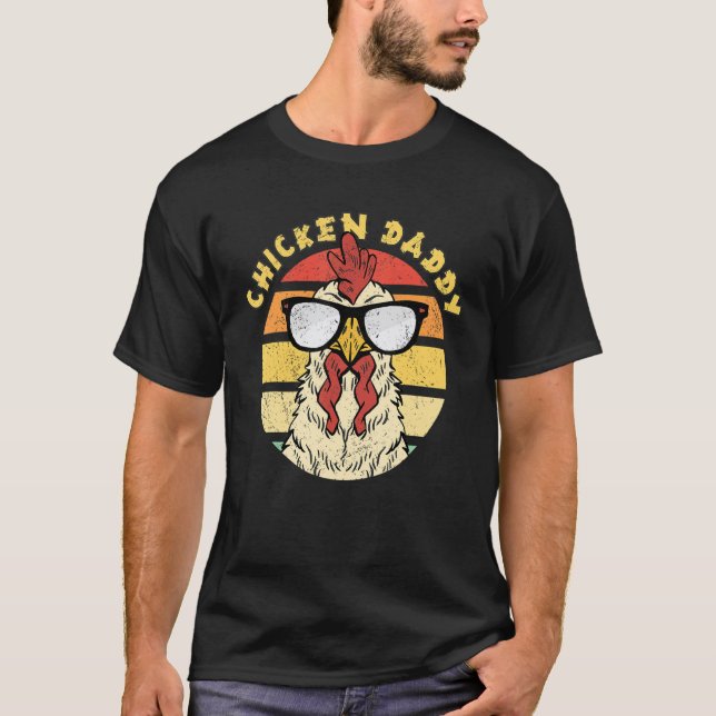 Mens Chicken Daddy Chickens T-Shirt (Front)