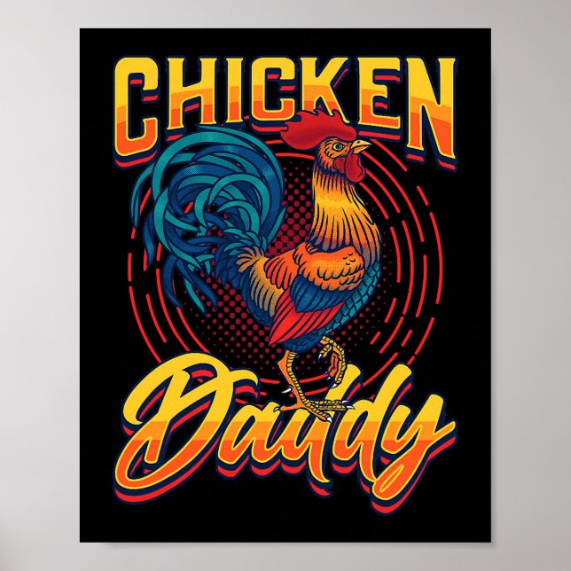 Mens Chicken Daddy Poster (Front)