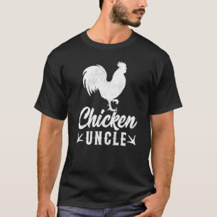 Mens Chicken Farm Farmer Chicken Uncle Father's D T-Shirt