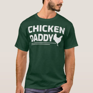 Mens Chicken Farmer Retro Best Chicken Daddy Fathe T-Shirt