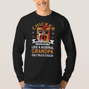 Mens Chicken Grandpa Farmer Rooster Hen Chicken T-Shirt
