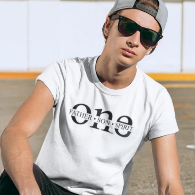 Men's Christian T-Shirt – Father, Son, Spirit 'One (Creator Uploaded)