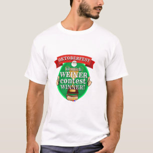 Mens Christmas Gift OKTOBERFEST WEINER CONTEST WIN T-Shirt