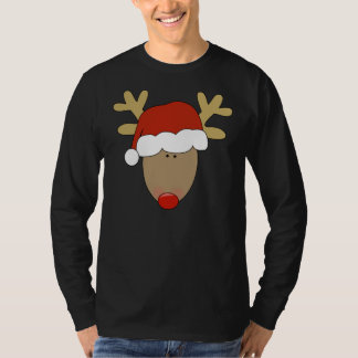 Mens Christmas Long Sleeve t-shirt reindeer deer